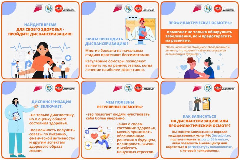 Неделя информирования о важности диспансеризации и профосмотров.